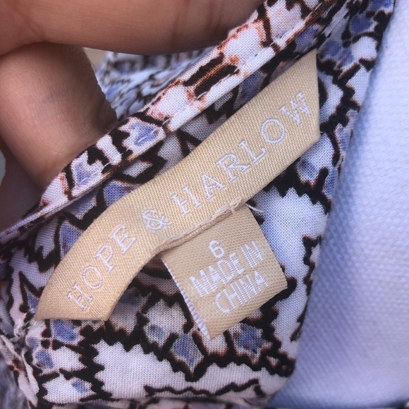 Hope & Harlow Sleeveless Boho Print Dress - Picture 5 of 10